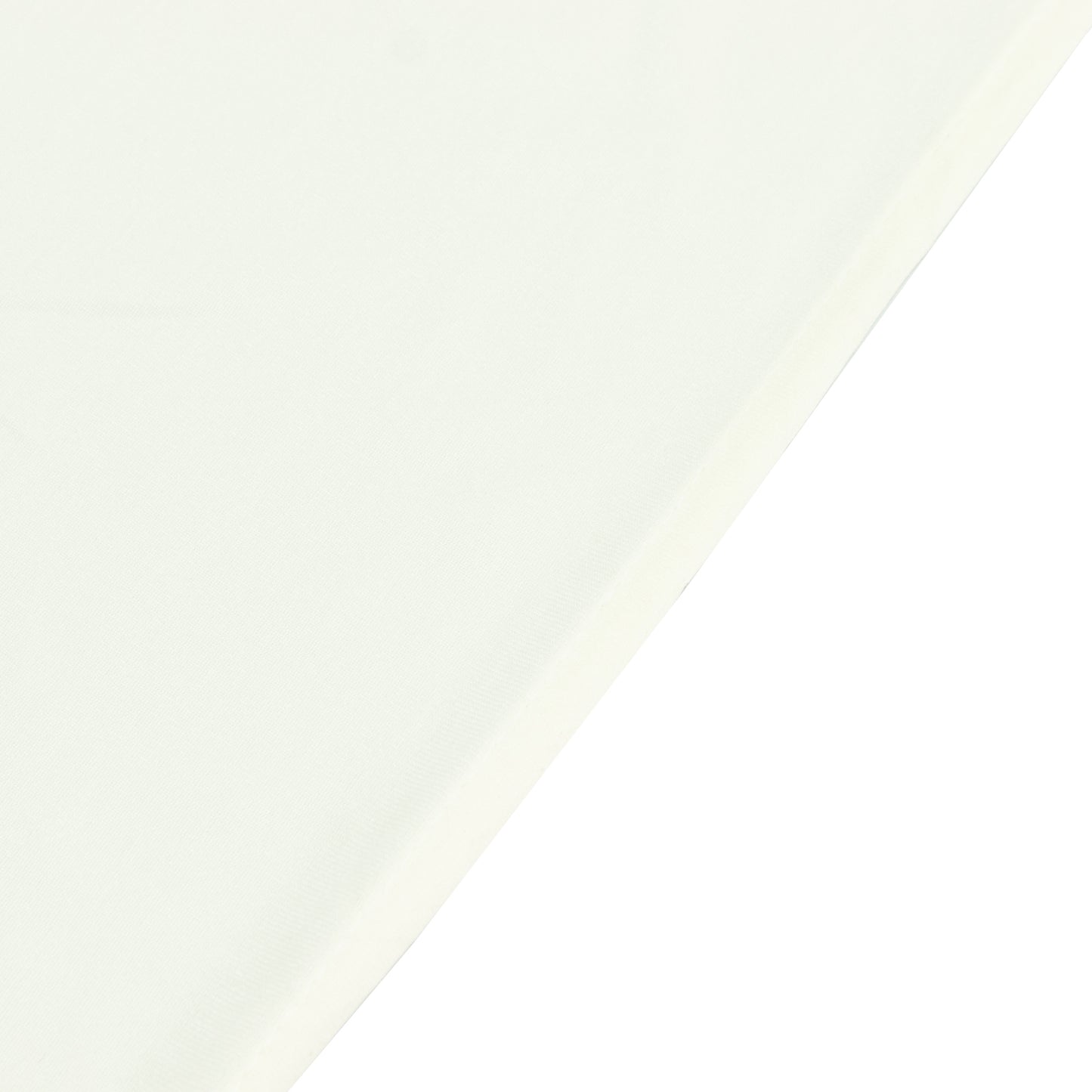 6ft Scuba Rectangular Fitted Tablecloth Ivory – Wrinkle-Free, Stain Resistant