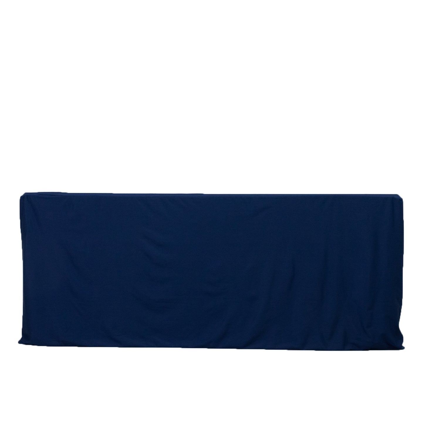6ft Scuba Rectangular Fitted Tablecloth Navy Blue – Wrinkle-Free, Stain Resistant