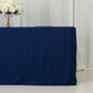 6ft Scuba Rectangular Fitted Tablecloth Navy Blue – Wrinkle-Free, Stain Resistant