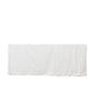 6ft Scuba Rectangular Fitted Tablecloth White – Wrinkle-Free, Stain Resistant