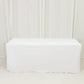 6ft Scuba Rectangular Fitted Tablecloth White – Wrinkle-Free, Stain Resistant