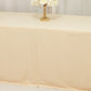 8ft Scuba Rectangular Fitted Tablecloth Beige – Wrinkle-Free, Stain Resistant