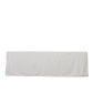8ft Scuba Rectangular Fitted Tablecloth White – Wrinkle-Free, Stain Resistant