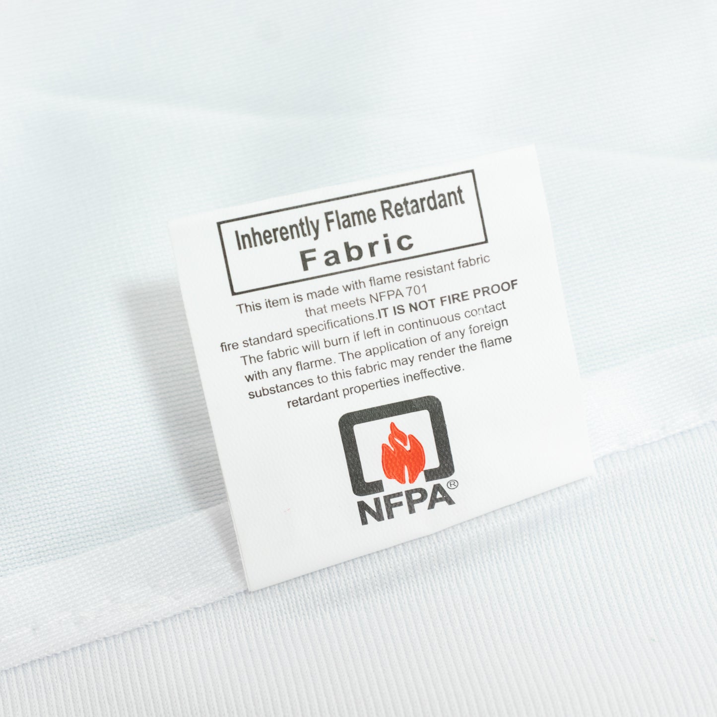 Fire Retardant Scuba Tablecloth – 120" Round White, Wrinkle Free, Stain Resistant, Seamless Polyester Cover