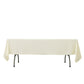 Fire Retardant Scuba Tablecloth – 60"x102" Rectangle Ivory, Wrinkle Free, Stain Resistant Polyester Cover