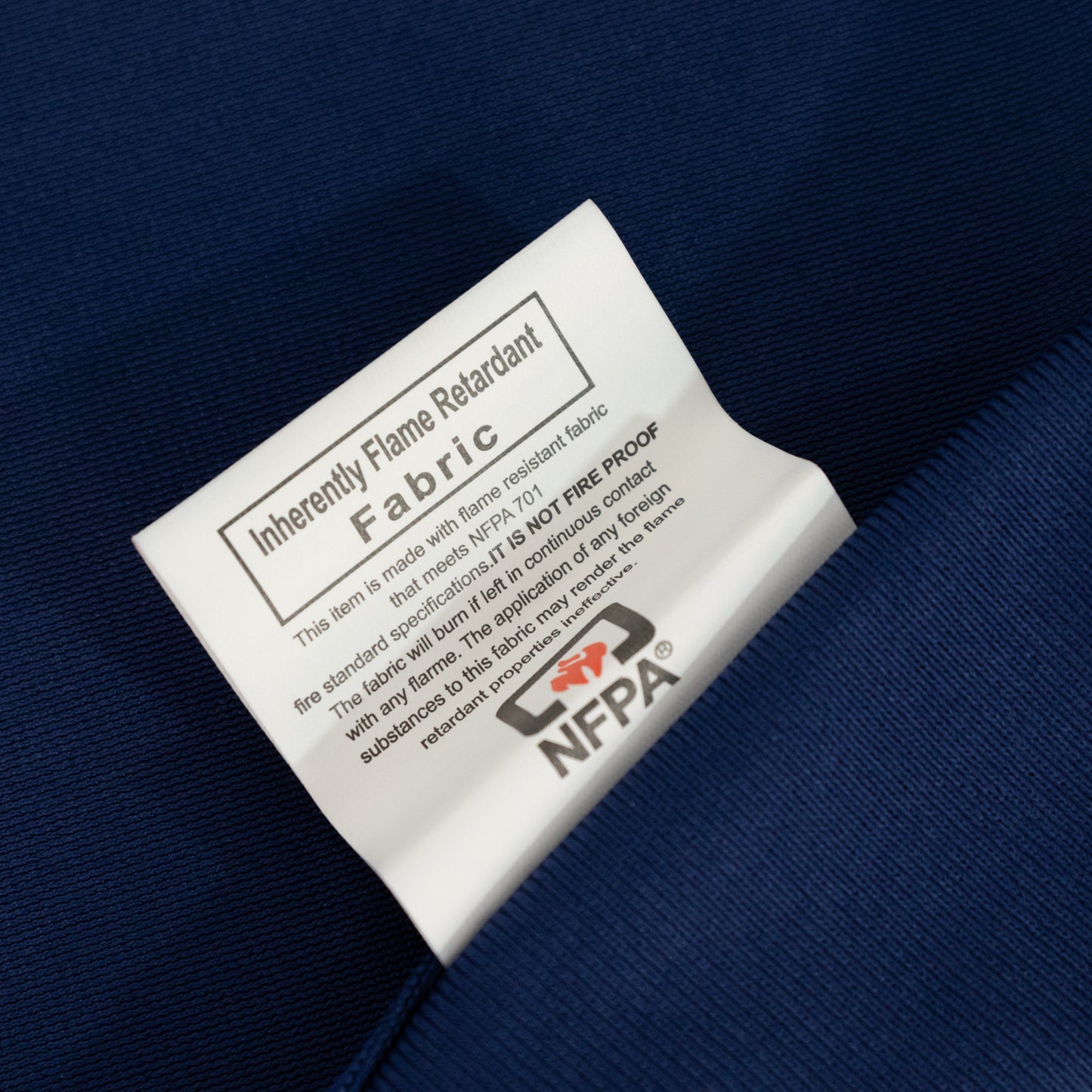 Fire Retardant Scuba Tablecloth – 60"x102" Rectangle Navy Blue, Wrinkle Free, Stain Resistant Polyester Cover