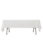 Fire Retardant Scuba Tablecloth – 60"x102" Rectangle White, Wrinkle Free, Stain Resistant Polyester Cover