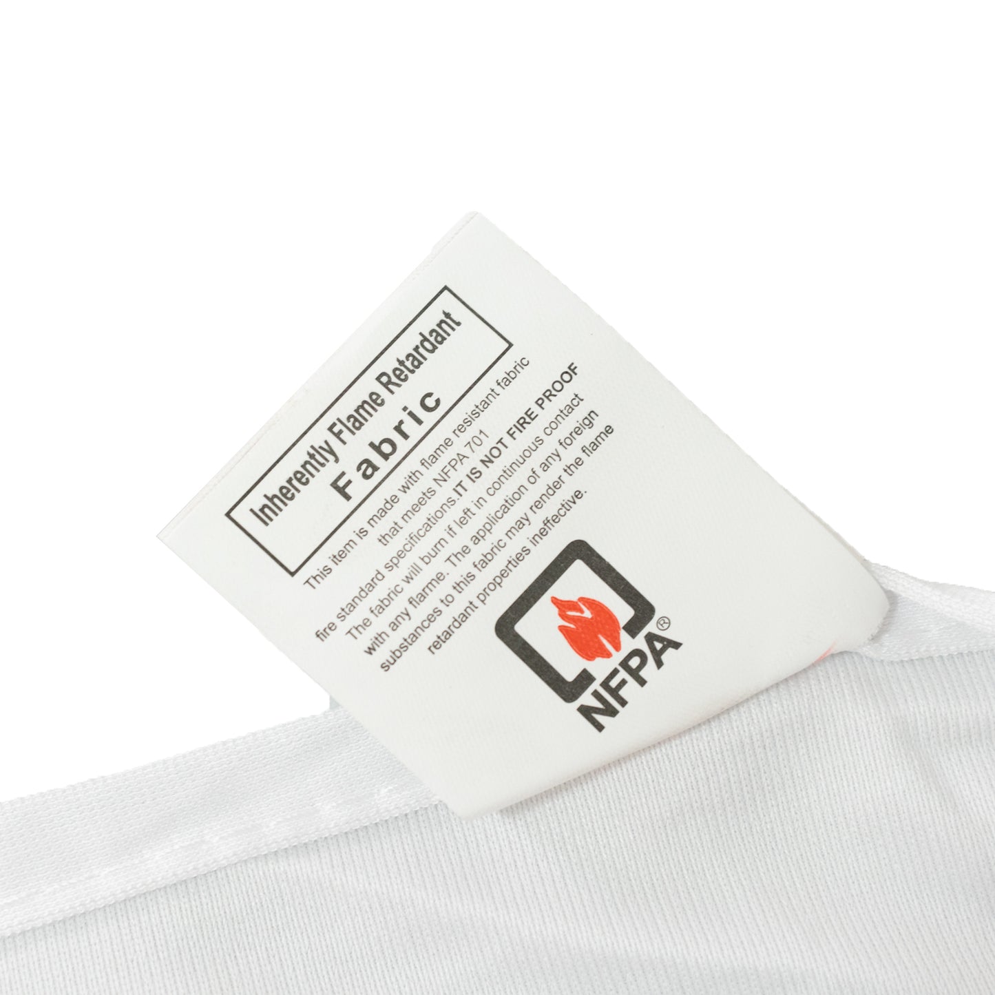 Fire Retardant Scuba Tablecloth – 60"x102" Rectangle White, Wrinkle Free, Stain Resistant Polyester Cover