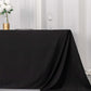 Fire Retardant Scuba Tablecloth – 90"x132" Rectangle Black, Wrinkle Free, Stain Resistant, Seamless Polyester Cover