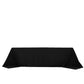 Fire Retardant Scuba Tablecloth – 90"x156" Rectangle Black, Wrinkle Free, Stain Resistant, Seamless Polyester Cover