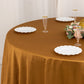 108" Shimmer Gold  Scuba Round Tablecloth, Wrinkle Free Polyester Tablecloth