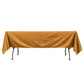 60"x102" Shimmer Gold Scuba Rectangle Tablecloth, Wrinkle Free Polyester Tablecloth