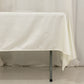 60"x102" Shimmer Pearl White Scuba Rectangle Tablecloth, Wrinkle Free Seamless Polyester Table Cover