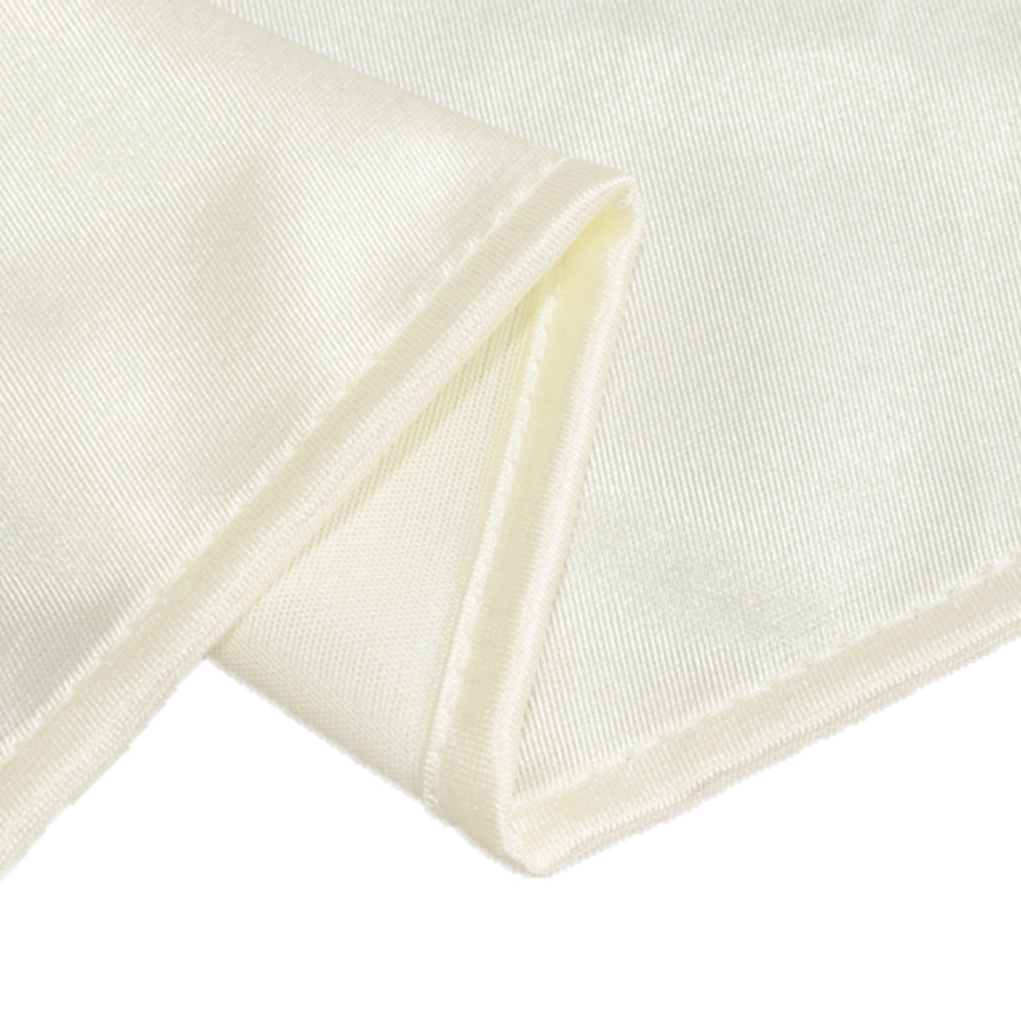 60"x102" Shimmer Pearl White Scuba Rectangle Tablecloth, Wrinkle Free Seamless Premium Polyester Table Cover