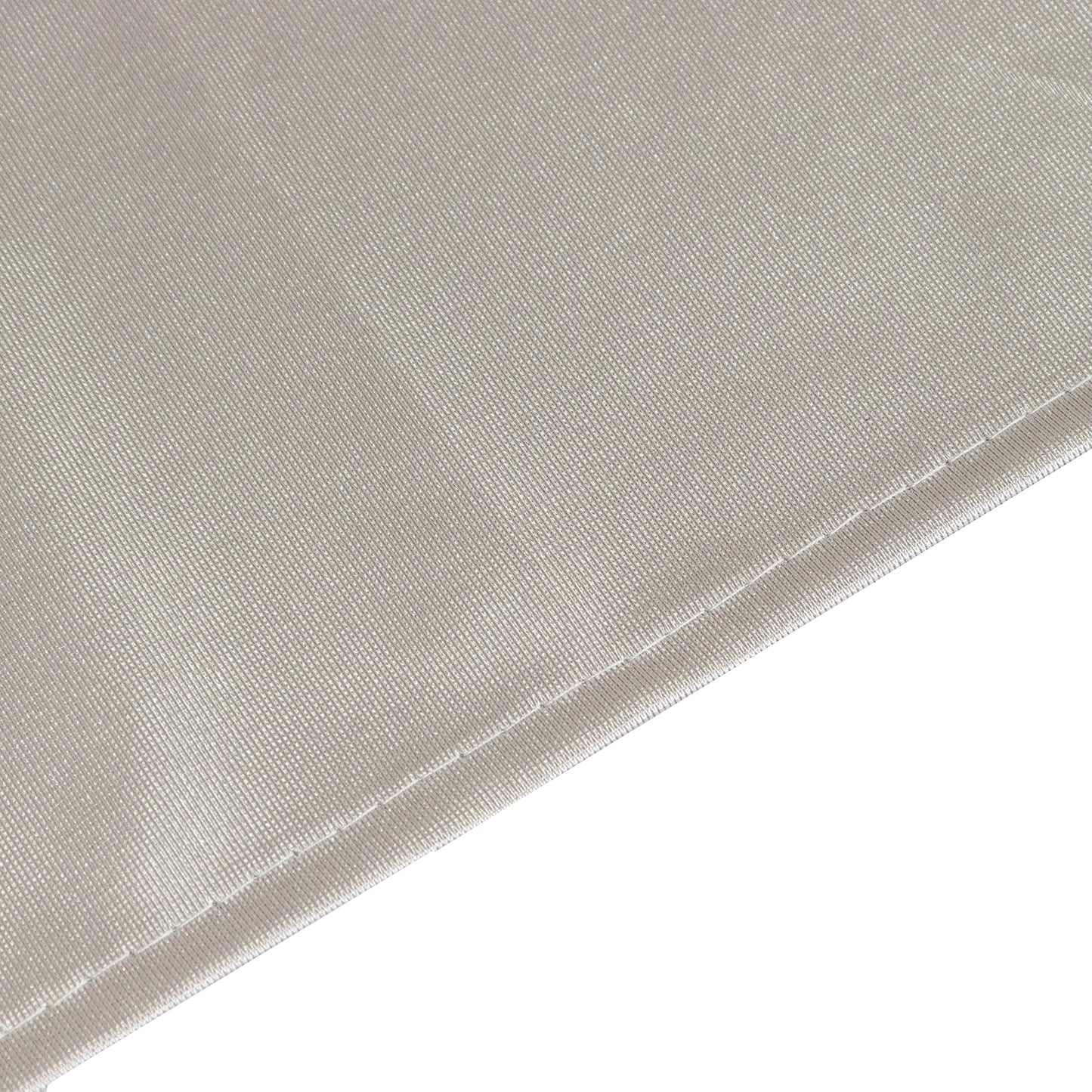 60"x102" Shimmer Silver Premium Scuba Rectangle Tablecloth, Wrinkle Free Polyester Tablecloth