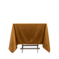 70" Shimmer Gold Scuba Square Tablecloth, Wrinkle Free Polyester Tablecloth