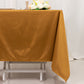 70" Shimmer Gold Scuba Square Tablecloth, Wrinkle Free Polyester Tablecloth