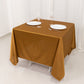 70" Shimmer Gold Scuba Square Tablecloth, Wrinkle Free Polyester Tablecloth