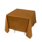 70" Shimmer Gold Scuba Square Tablecloth, Wrinkle Free Polyester Tablecloth