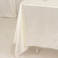 70" Shimmer Pearl White Scuba Square Tablecloth, Wrinkle Free Seamless Polyester Table Cover