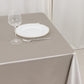 70" Shimmer Silver Scuba Square Tablecloth, Wrinkle Free Polyester Tablecloth