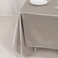 70" Shimmer Silver Scuba Square Tablecloth, Wrinkle Free Polyester Tablecloth