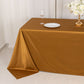90"x132" Shimmer Gold Scuba Rectangle Tablecloth, Wrinkle Free Seamless Polyester Tablecloth for 6 Foot Table With Floor-Length Drop