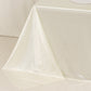 90"x132" Shimmer Pearl White Scuba Rectangle Tablecloth, Wrinkle Free Seamless Polyester Table Cover for 6 Foot Tables With Floor-Length Drop