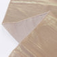 Shiny blush polyester tablecloth with shimmer sequin dots.