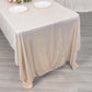 Shiny beige rectangular tablecloth with shimmer sequin dots.