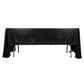 Shiny black polyester tablecloth with shimmer sequin dots, 60"x126".