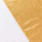 Shiny gold rectangular tablecloth with shimmer sequin dots.