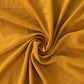 Gold wavy spandex fitted tablecloth for 72-inch tables with ruffles.
