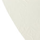 Ivory fitted tablecloth for 72-inch tables with ruffles.