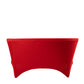 6ft red round stretch spandex tablecloth for 72-inch tables