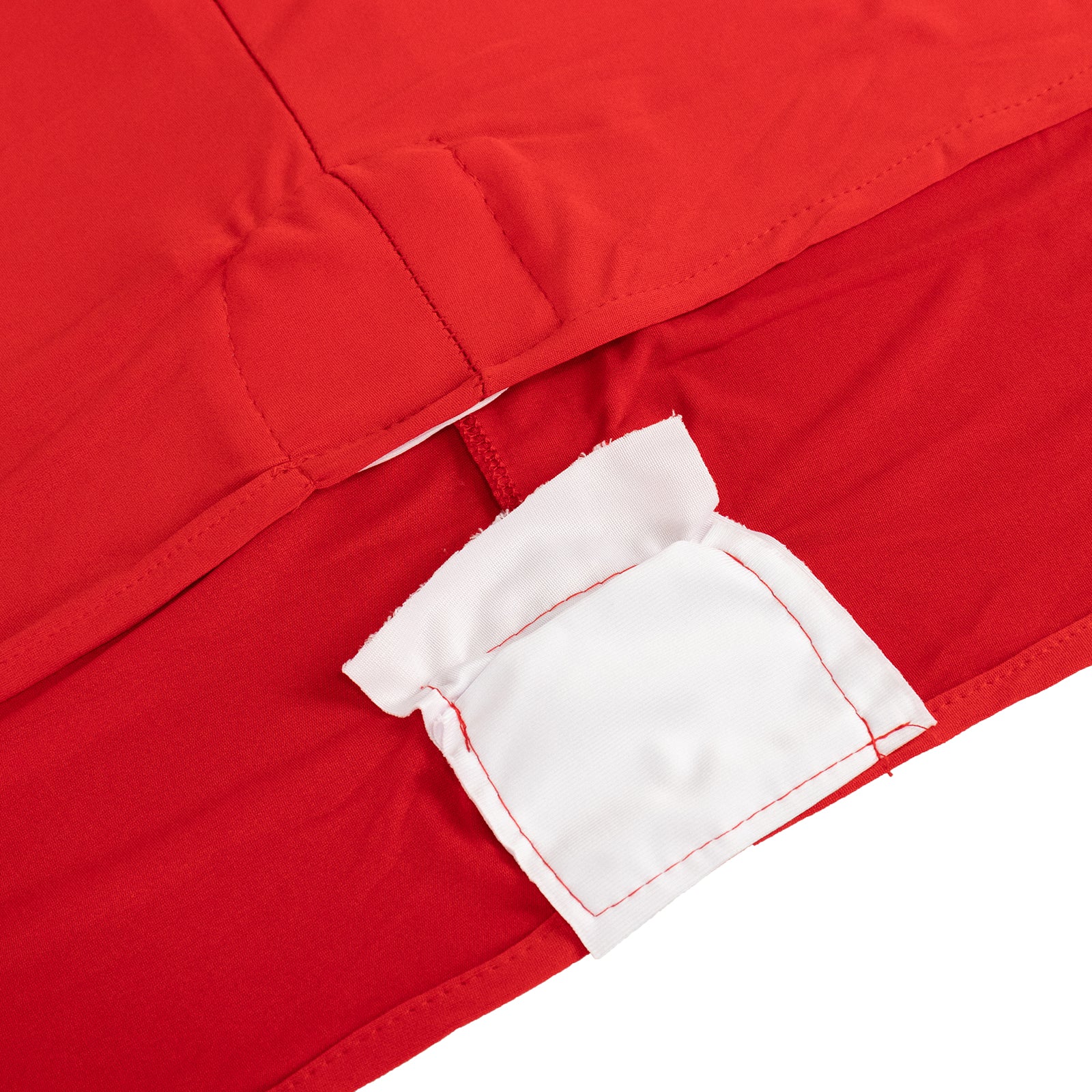 6ft red round stretch spandex tablecloth for fitted 72 inch tables