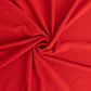 6ft red round spandex tablecloth for 72 inch tables.