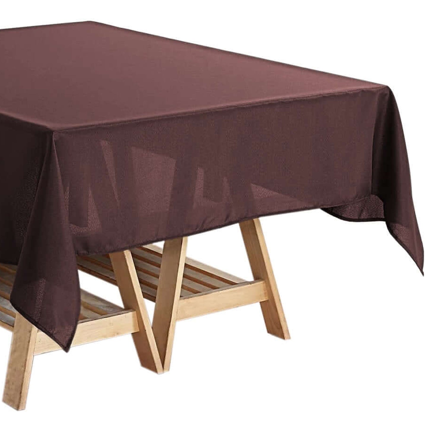 Chocolate Polyester Square Tablecloth 54"x54"