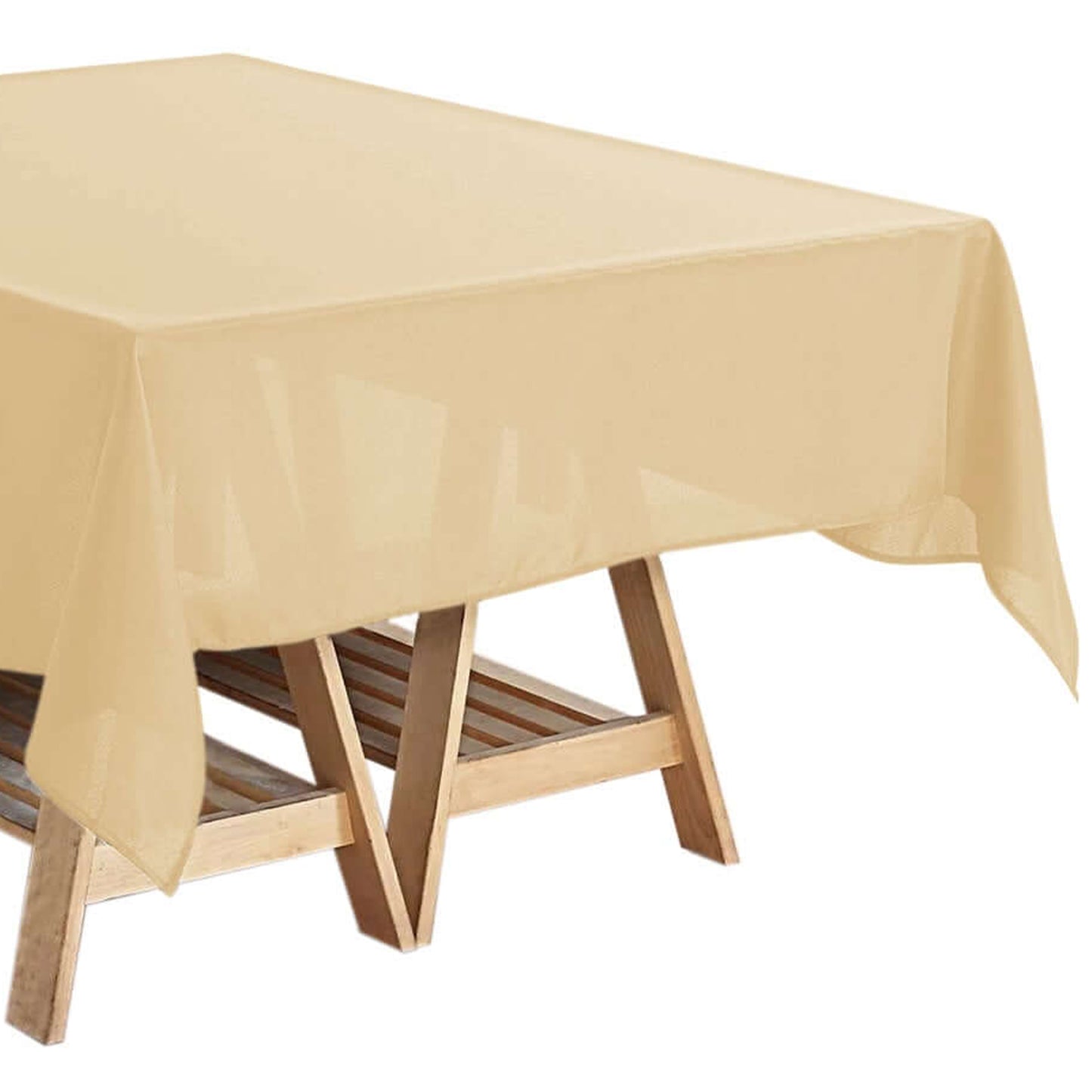 Champagne Polyester Square Tablecloth 54"x54"