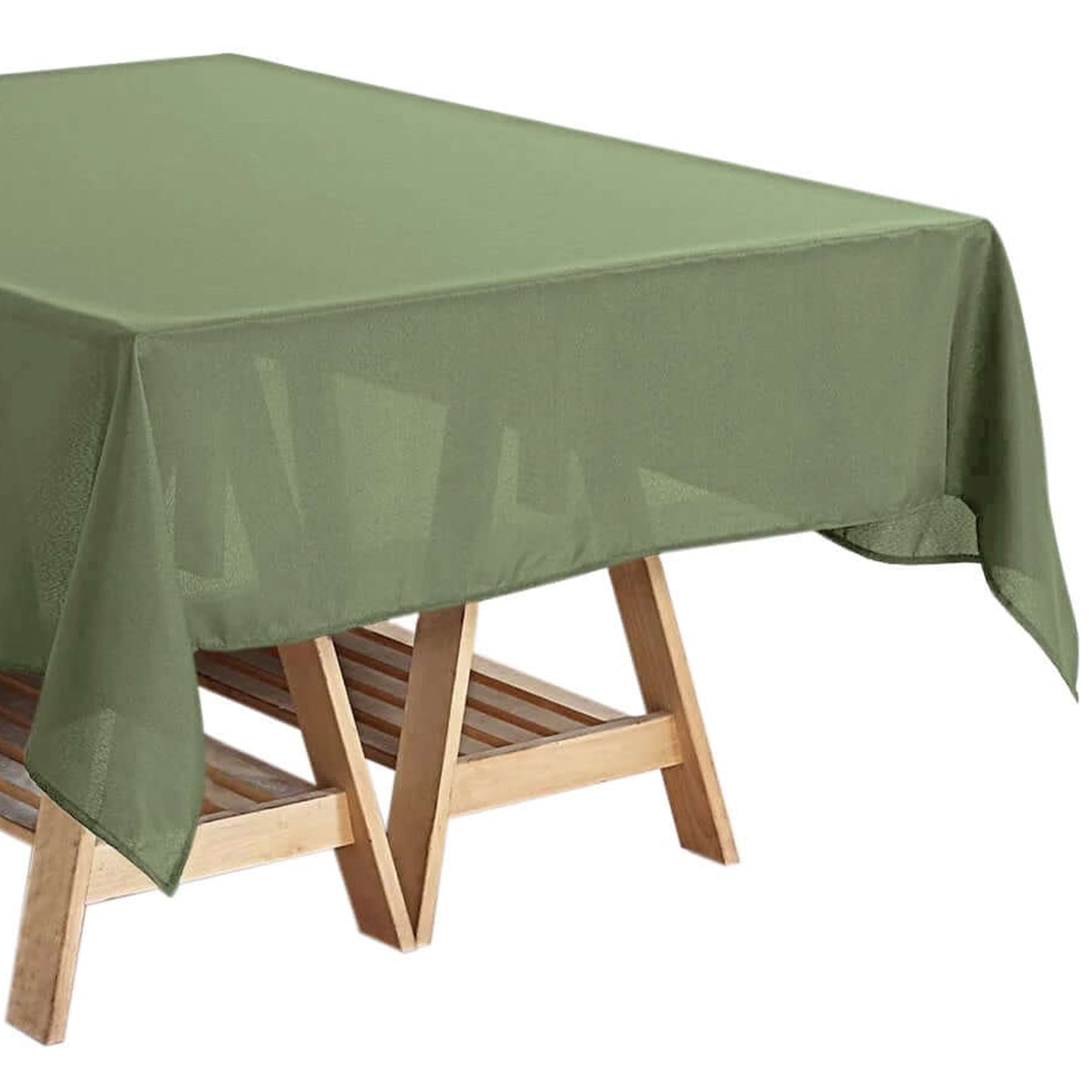 Dusty Sage Green Polyester Square Tablecloth 54"x54"