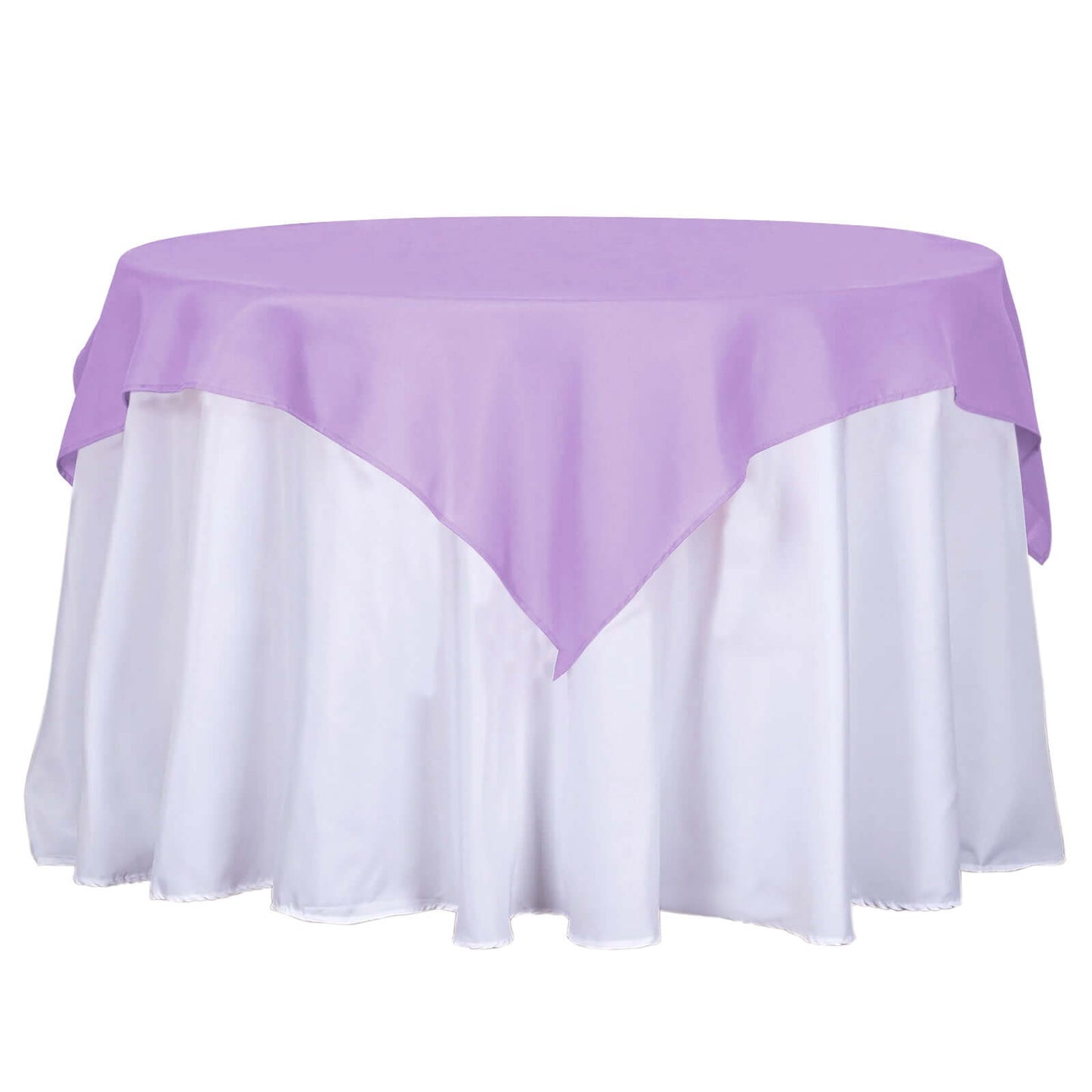 54"x54" Lavender Lilac Square Seamless Polyester Overlay