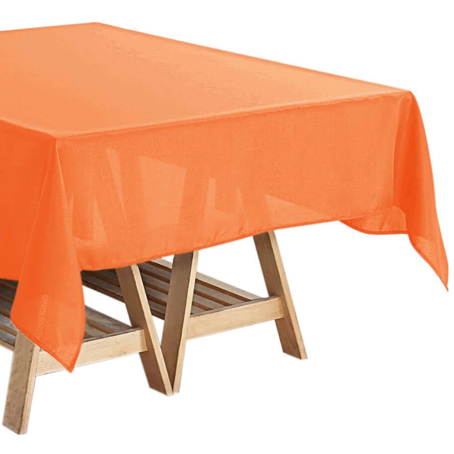 Orange Polyester Square Tablecloth 54"x54"