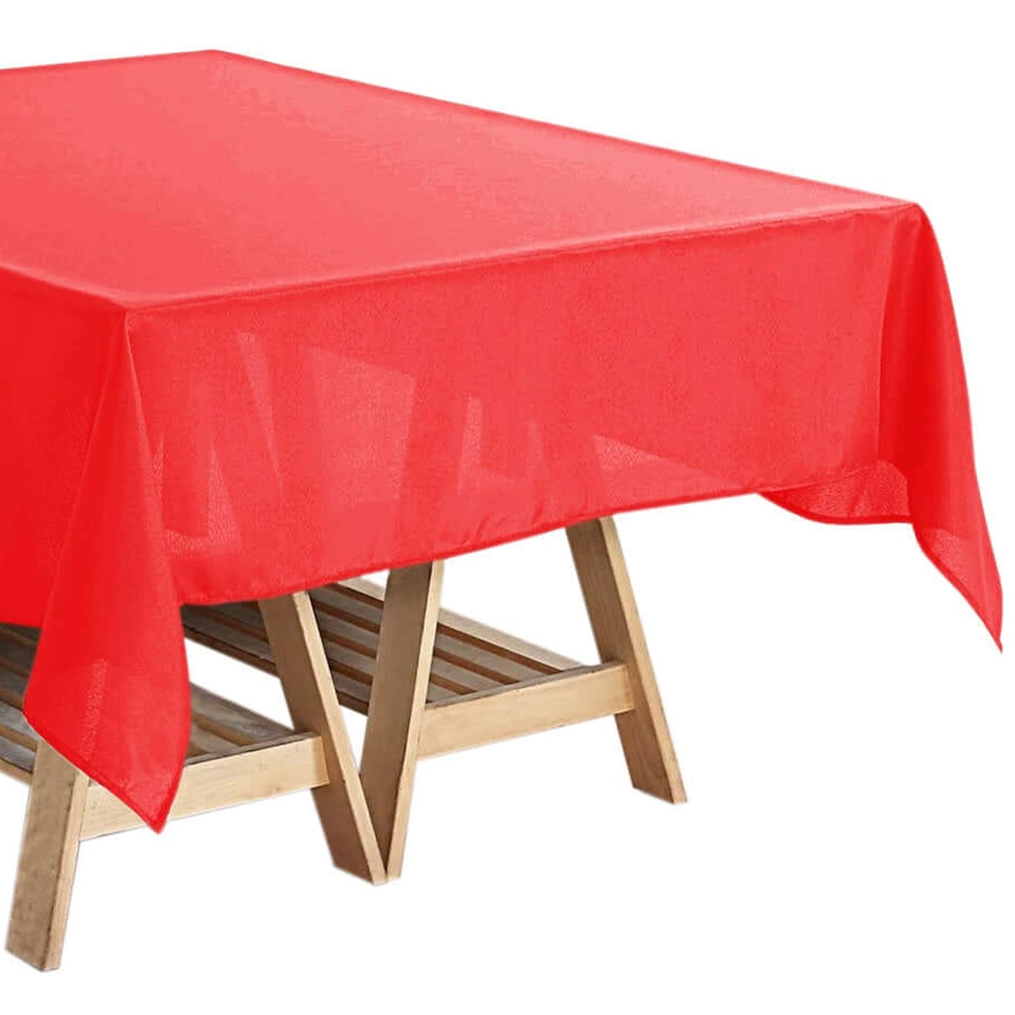 Red Polyester Square Tablecloth 54"x54"