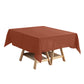Terracotta (Rust) Polyester Square Tablecloth 54"x54"