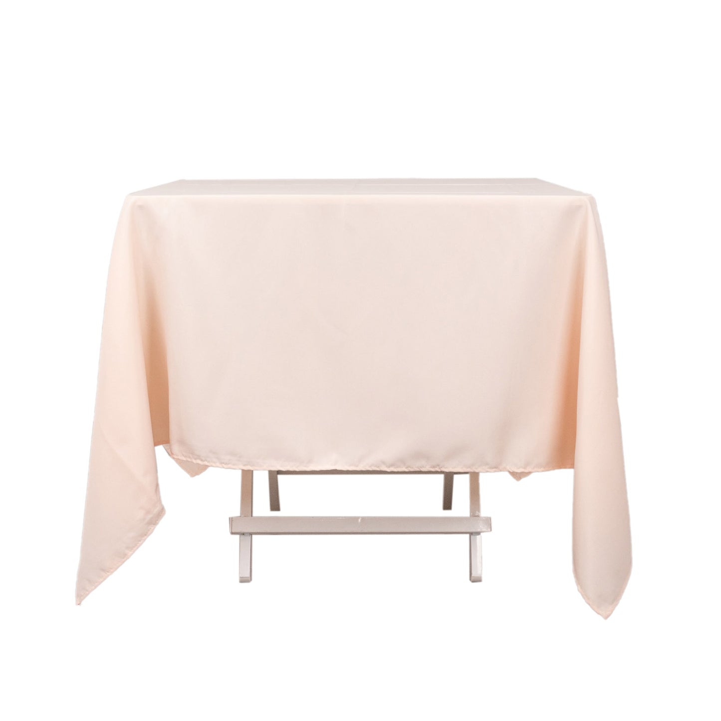 70"x70" Blush Premium Seamless Polyester Square Tablecloth - 220GSM