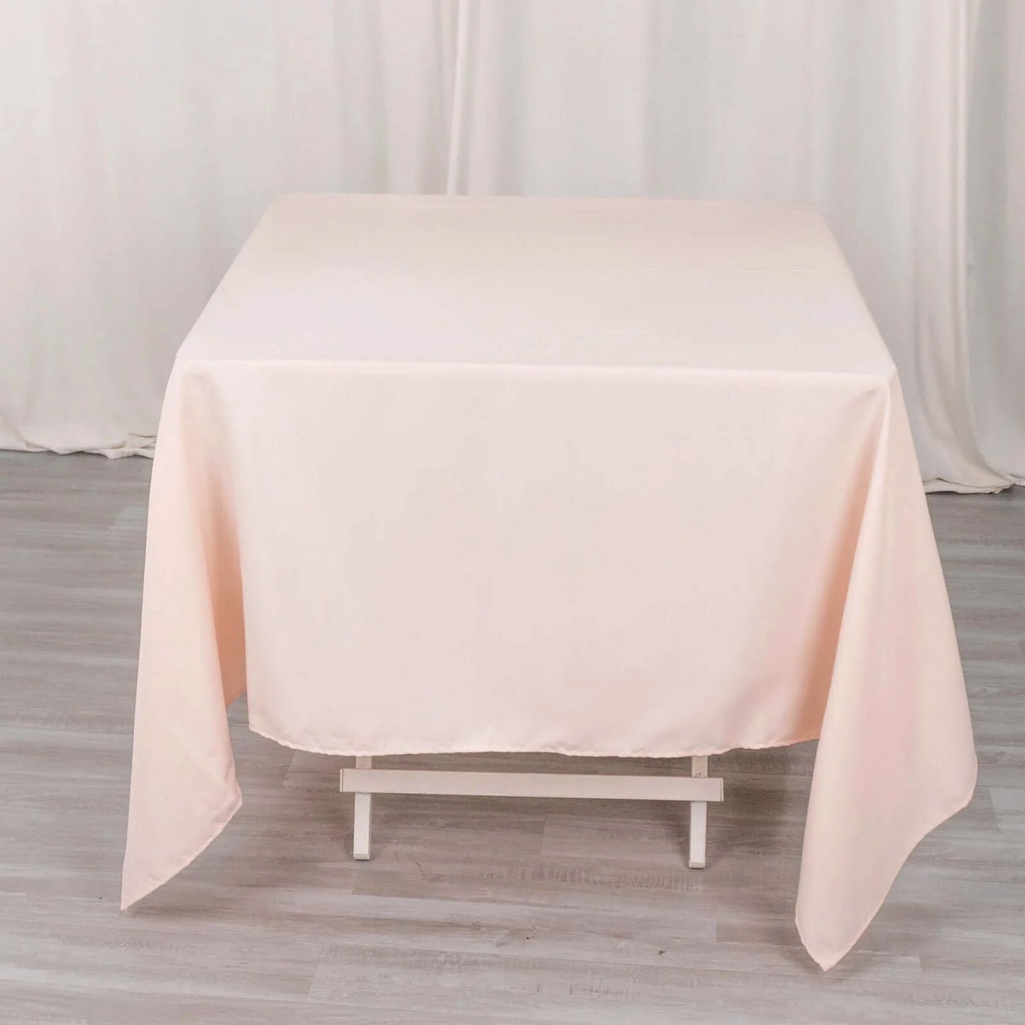 70"x70" Blush Premium Seamless Polyester Square Tablecloth - 220GSM