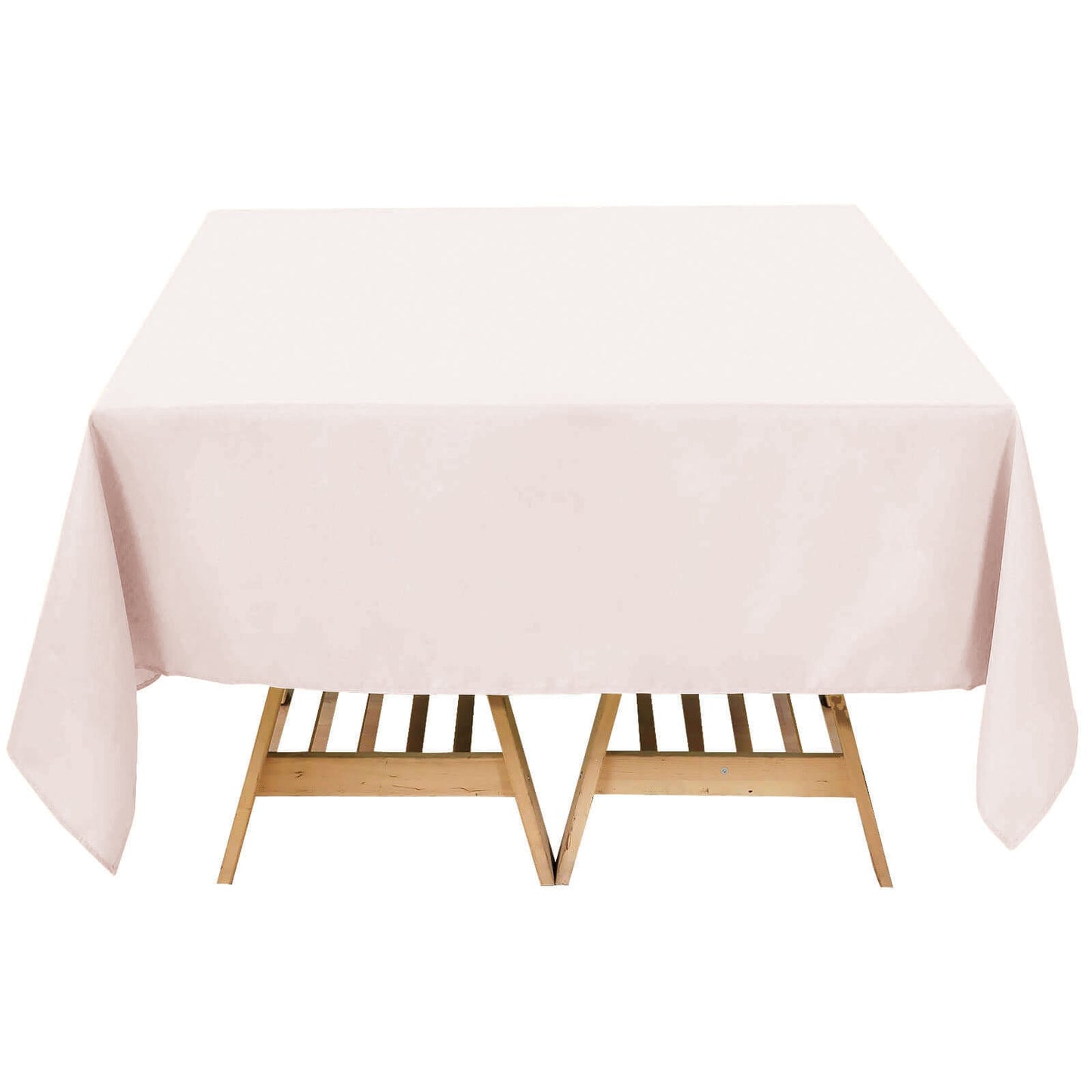 70"x70" Blush Premium Seamless Polyester Square Tablecloth - 220GSM