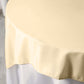 70"x70" Beige Square Seamless Polyester Overlay