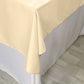 70"x70" Beige Square Seamless Polyester Overlay