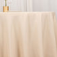 70"x70" Beige Premium Seamless Polyester Square Tablecloth - 220GSM